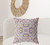 28" X 28" Muted Purple And Yellow Broadcloth Floral Throw Pillow