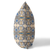 20" X 20" Brown And Blue Broadcloth Floral Throw Pillow