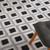 7' X 10' Black And White Geometric Indoor Outdoor Area Rug