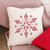 Christmas Snowflake Embroide Faux Fur Throw Pillowcase