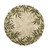 8' Round Sand Round Floral Handmade Indoor Outdoor Area Rug