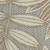 4' Round Gray And Ivory Round Floral Indoor Outdoor Area Rug