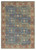 7' X 9' Blue and Red Floral Medallion Hand Woven Area Rug