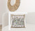 28x28 Green Brown Bee Blown Seam Broadcloth Animal Print Throw Pillow