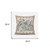 28x28 Green Brown Bee Blown Seam Broadcloth Animal Print Throw Pillow