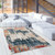 5' X 7' Blue And Ivory Abstract Area Rug