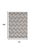 8' X 11' Gray Geometric Indoor Outdoor Area Rug