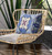 16"x16" Sky Blue Evening Blue Zippered Broadcloth Geometric Throw Pillow