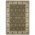 Green And Ivory Octagon Floral Vines Area Rug
