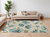 7' X 9' Uv Treated Polypropylene Ivory Or Blue Area Rug