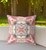 16"x16" Rustic Red Orange Zippered Broadcloth Geometric Throw Pillow