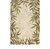 2' X 3' Beige Floral Handmade Indoor Outdoor Area Rug