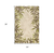 2' X 3' Beige Floral Handmade Indoor Outdoor Area Rug