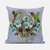 20x20 Green Brown Gray Bird Blown Seam Broadcloth Animal Print Throw Pillow