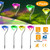 4Pcs Solar Garden Light Outdoor Diamond LED Light