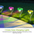 4Pcs Solar Garden Light Outdoor Diamond LED Light