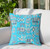 26" X 26" Blue Elephant Indoor Outdoor Throw Pillow