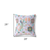 28" X 28" Purple And Yellow Broadcloth Floral Throw Pillow