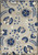 6' X 9' Blue And Gray Floral Indoor Outdoor Area Rug