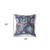 28" X 28" Floral Blue And Pink Broadcloth Floral Throw Pillow