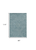 8' X 10' Blue and Beige Wool Floral Hand Tufted Area Rug