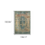 10' X 13' Sand And Blue Distressed Indoor Area Rug