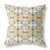 28" X 28" White And Yellow Broadcloth Floral Throw Pillow