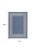 6' X 9' Denim Blue And Ivory Geometric Indoor Outdoor Area Rug
