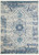 4' X 6' Ivory And Light Blue Floral Medallion Distressed Area Rug