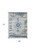 4' X 6' Ivory And Light Blue Floral Medallion Distressed Area Rug
