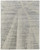 2' X 3' Ivory and Gray Abstract Hand Knotted Worn Faded Area Rug