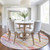 Round Abstract Washable Indoor Outdoor Area Rug