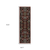 8' Red Tan And Black Oriental Runner Rug With Fringe