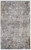 8' X 11' Ivory Taupe and Gray Abstract Power Loom Distressed Area Rug With Fringe