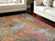 7' X 10' Blue and Orange Abstract Non Skid Area Rug