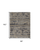 6' X 9' Taupe Gray and Tan Wool Geometric Hand Knotted Area Rug