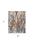 5' X 8' Ivory Blue and Brown Abstract Power Loom Area Rug