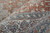 8' X 10' Blue and Red Oriental Power Loom Worn Faded Area Rug With Fringe