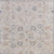 4' X 6' Ivory Tan and Blue Floral Hand Woven Distressed Area Rug With Fringe