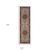 8' Ivory And Red Oriental Runner Rug