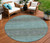 Round Geometric Washable Indoor Outdoor Area Rug