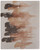 5' X 8' Tan Brown and Orange Abstract Hand Tufted Area Rug