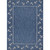 8' X 9' Blue and Natural Nautical Anchor Indoor Outdoor Area Rug