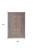 4' X 5' Blue and Red Oriental Power Loom Worn Faded Area Rug With Fringe