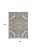 8' X 10' Gray and Ivory Medallion Power Loom Distressed Area Rug