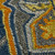 5' X 8' Blue Gray And Orange Wool Medallion Hand Tufted Area Rug