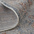 12' Gray Ivory and Orange Oriental Power Loom Worn Faded Runner Rug With Fringe