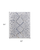 5' X 8' Gray Silver and Blue Floral Power Loom Area Rug
