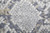 5' X 8' Gray Silver and Blue Floral Power Loom Area Rug