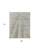 4' X 6' Ivory and Gray Abstract Hand Knotted Worn Faded Area Rug
